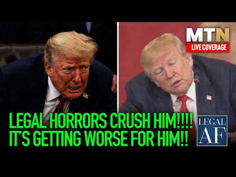 LIVE: Trump LEGAL HORRORS Surface at WORST TIME!!! | Legal AF