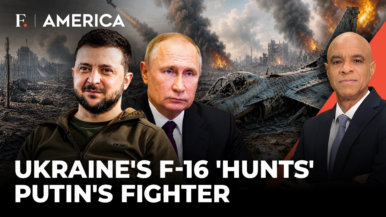 Putin’s Fighter Falls as Ukraine’s F-16 Scores Historic First Kill | Firstpost America | N18G