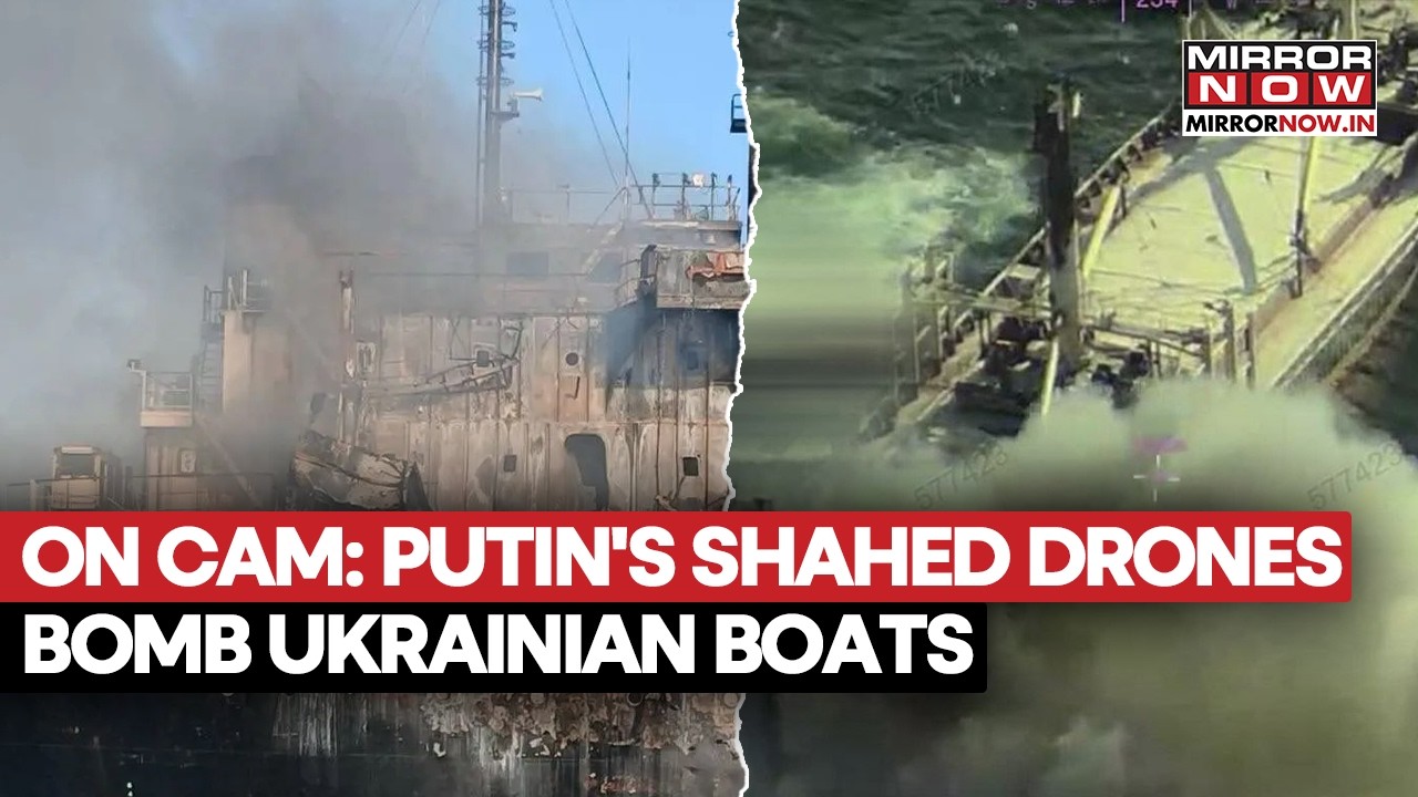BLACK SEA UNDER ATTACK! Putin’s Shahed Drones Bomb Ukrainian Boats In Odesa Ports