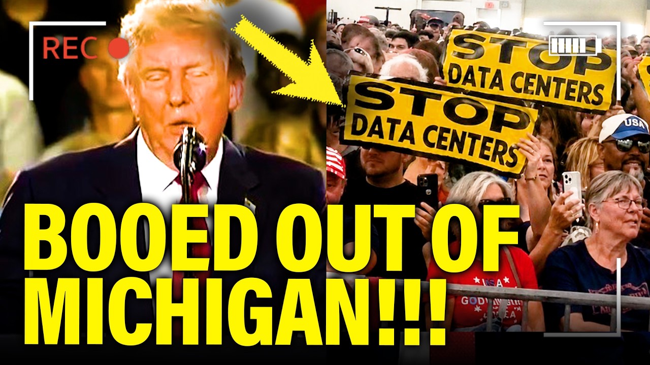 Trump gets HECKLED and BOOED in DISASTER Michigan Speech!!