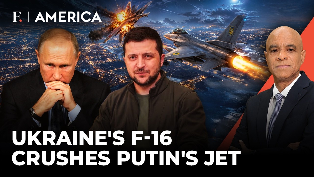 Ukraine’s F-16 Hunts Down Putin’s Fighter in Historic First Air Battle | Firstpost America | N18G