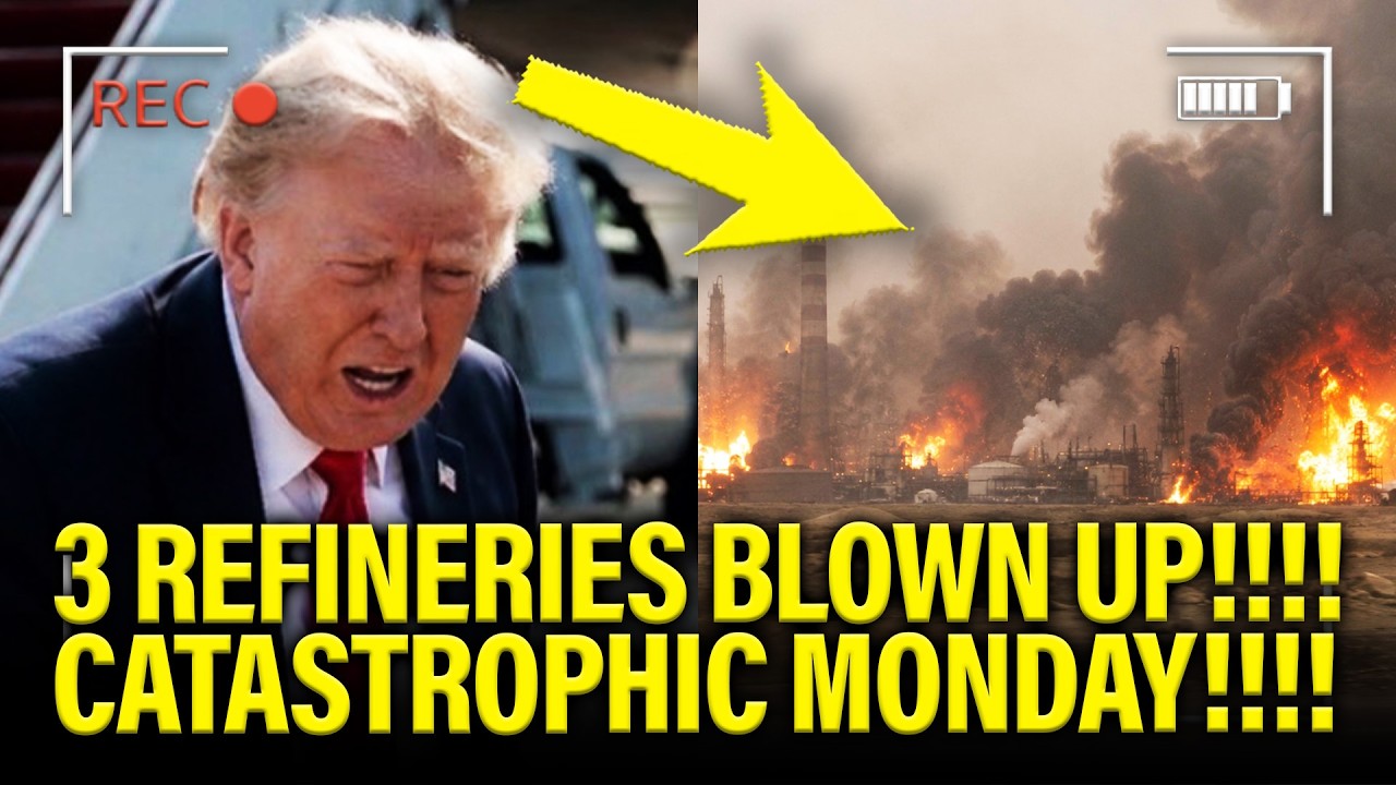 Trump has CATASTROPHIC MONDAY as 3 REFINERIES BLOWN UP!!