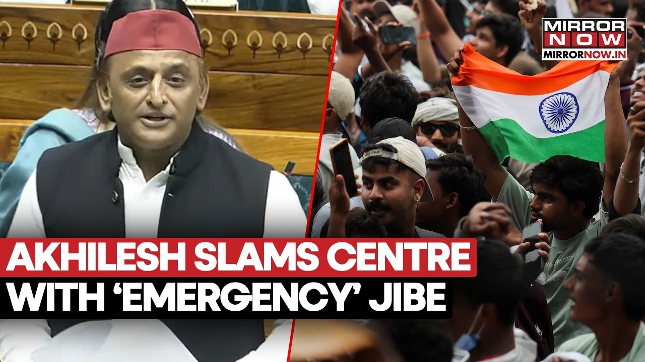 Akhilesh Yadav Slams Centre In Lok Sabha, says ‘Youth Forced Govt To Bow Down’ | Monsoon Session