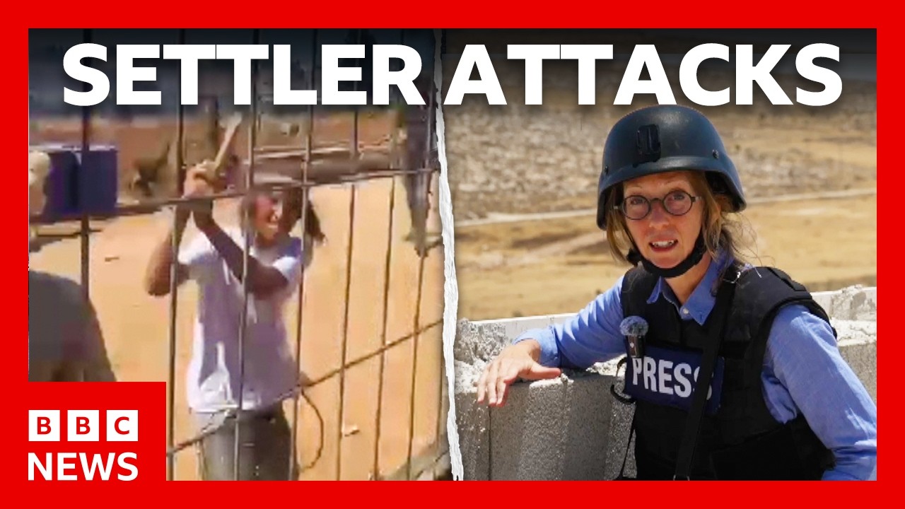 Life in a Palestinian village facing weekly settler attacks | BBC News