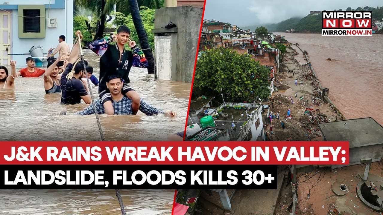 Jammu And Kashmir Rains Wreak Havoc, Flash Floods, Landslides Kills At Least 30, NH Blocked | Watch