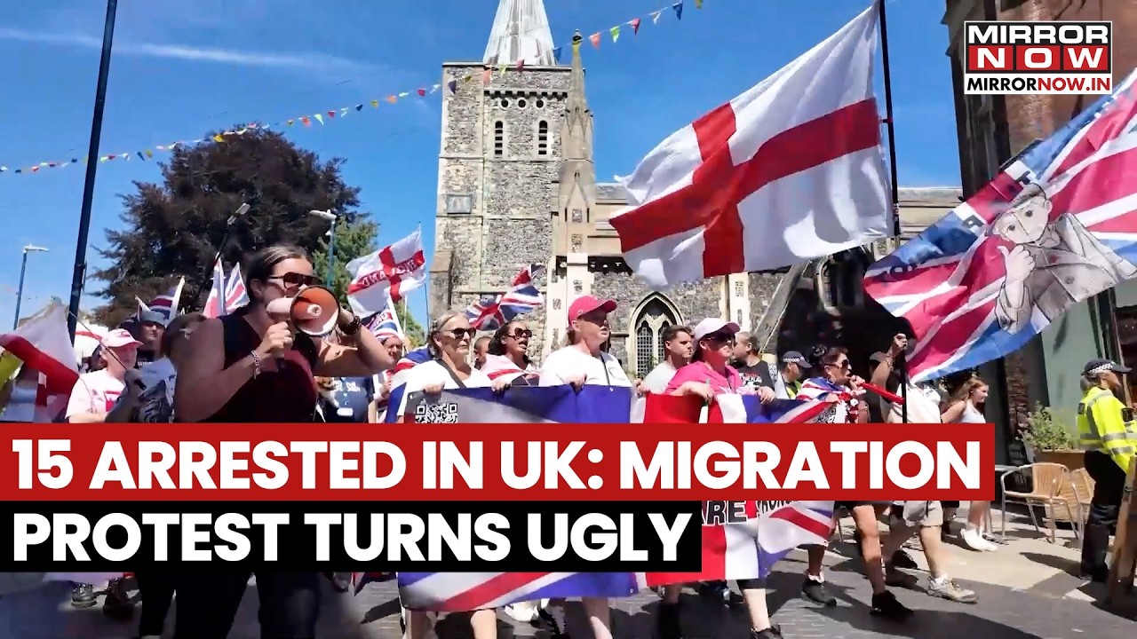 15 ARRESTED IN UK PROTEST CHAOS: Glasgow Anti-Migrant Rally Turns Violent as Clashes Erupt | Watch