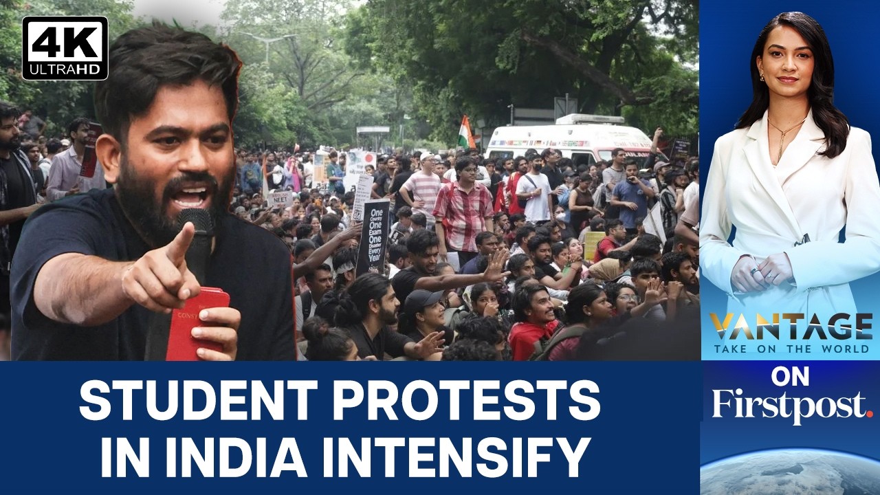 NEET Protests: Indian Students Clash With Police, Agitation In Parliament | Vantage on Firstpost |4K