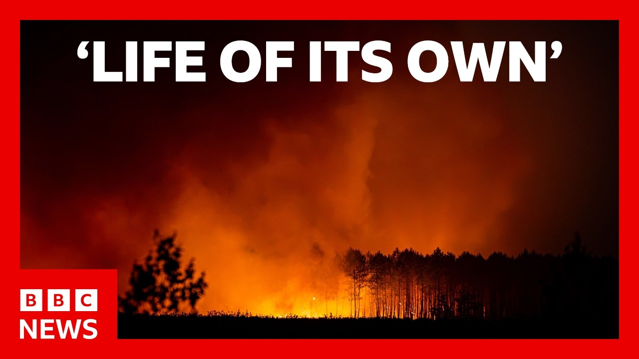 Spanish PM says wildfires are a ‘painful expression’ of climate emergency | BBC News