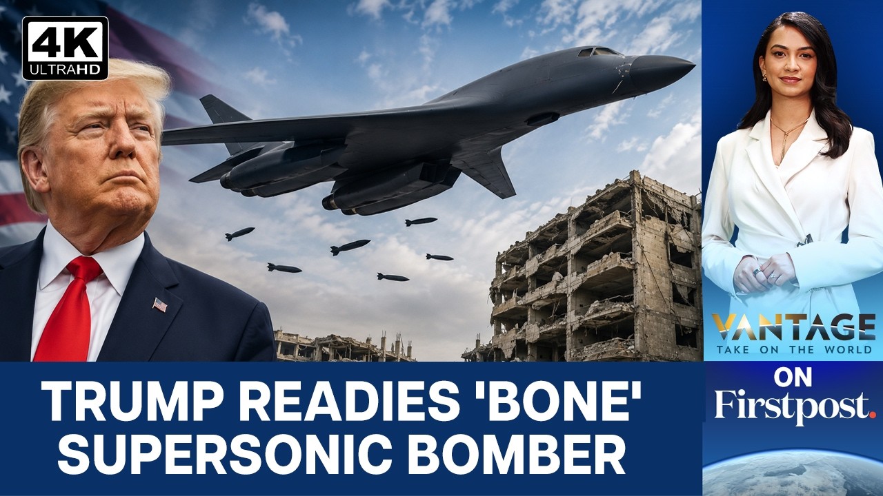 US Deploys B-1 Supersonic Bomber for Iran’s Pickaxe Mountain | Vantage on Firstpost  | 4K