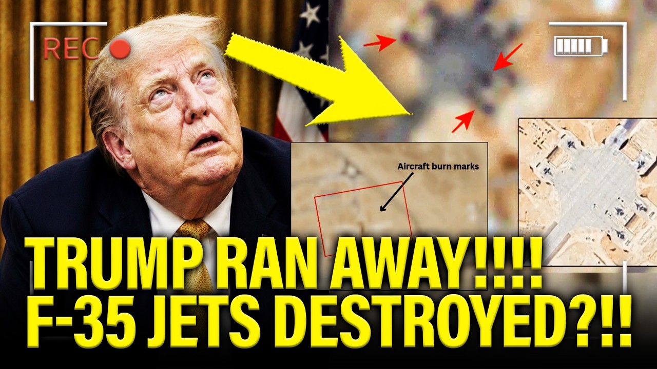 Trump RUNS OUT of Press Event as IRAN STRIKES F-35 JETS?!!