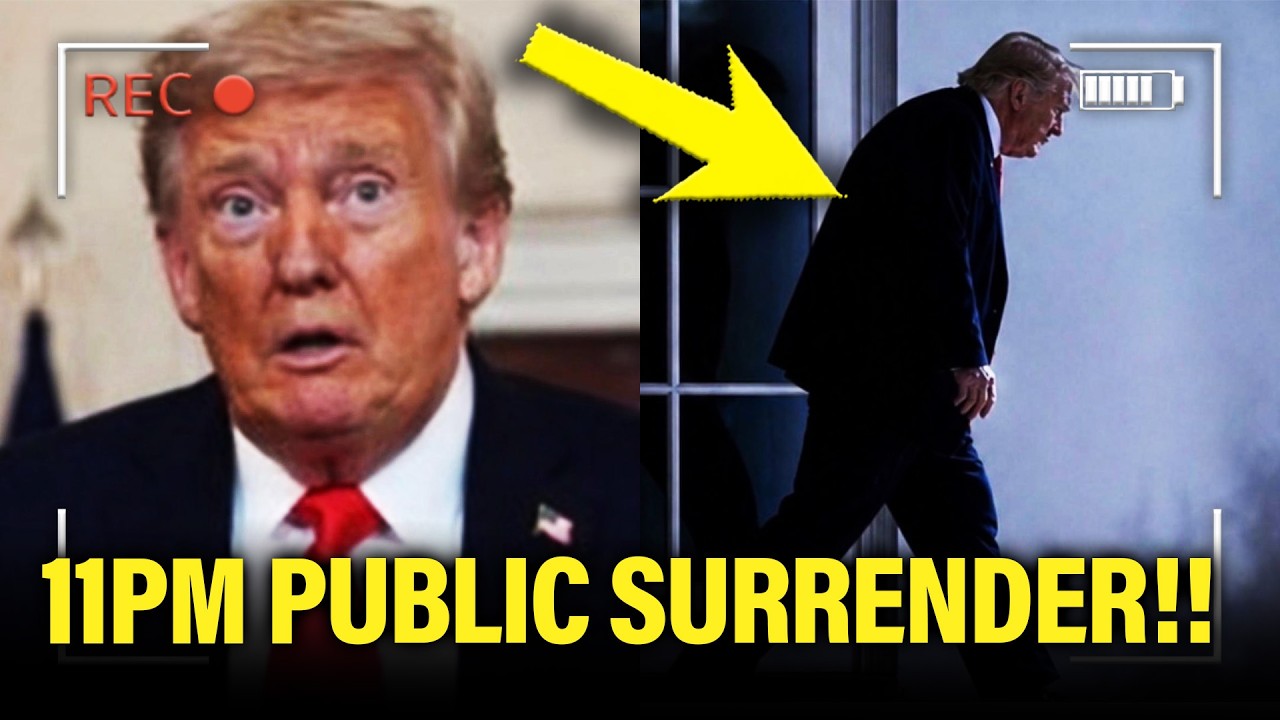 Trump has 11 PM MELTDOWN and SURRENDERS in PUBLIC!!!