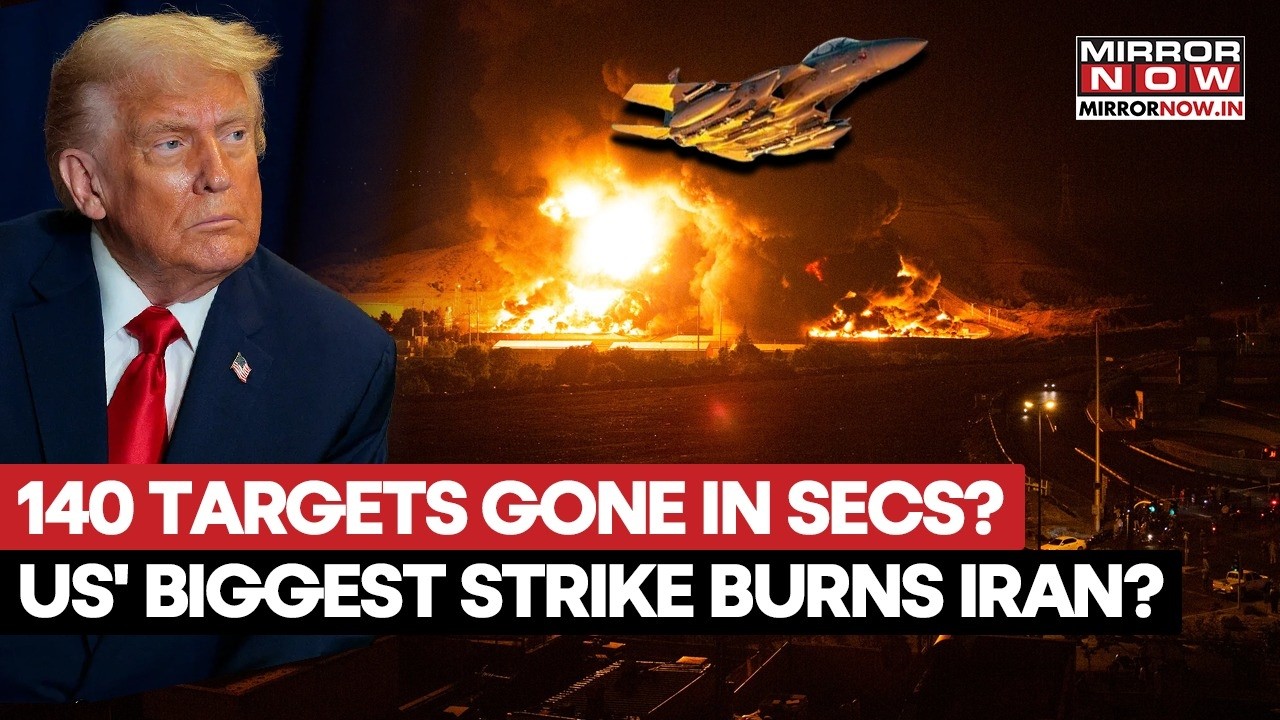 US-Iran Escalation: CENTCOM Shows Latest Strikes On 300+Targets Hit | Tehran Burns In Fresh Assault