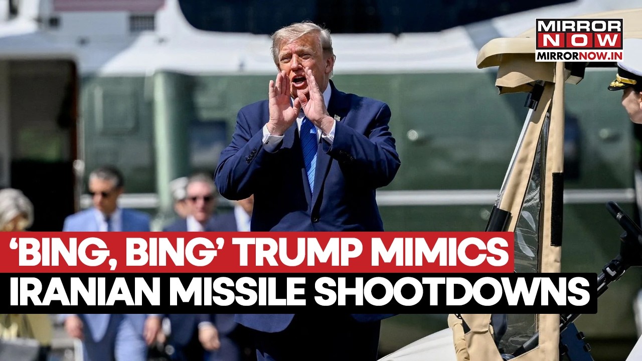 US Patriot Missiles Destroy Iranian Rockets | Trump Mimics Iranian Missile Takedowns: ‘Bing, Bing’