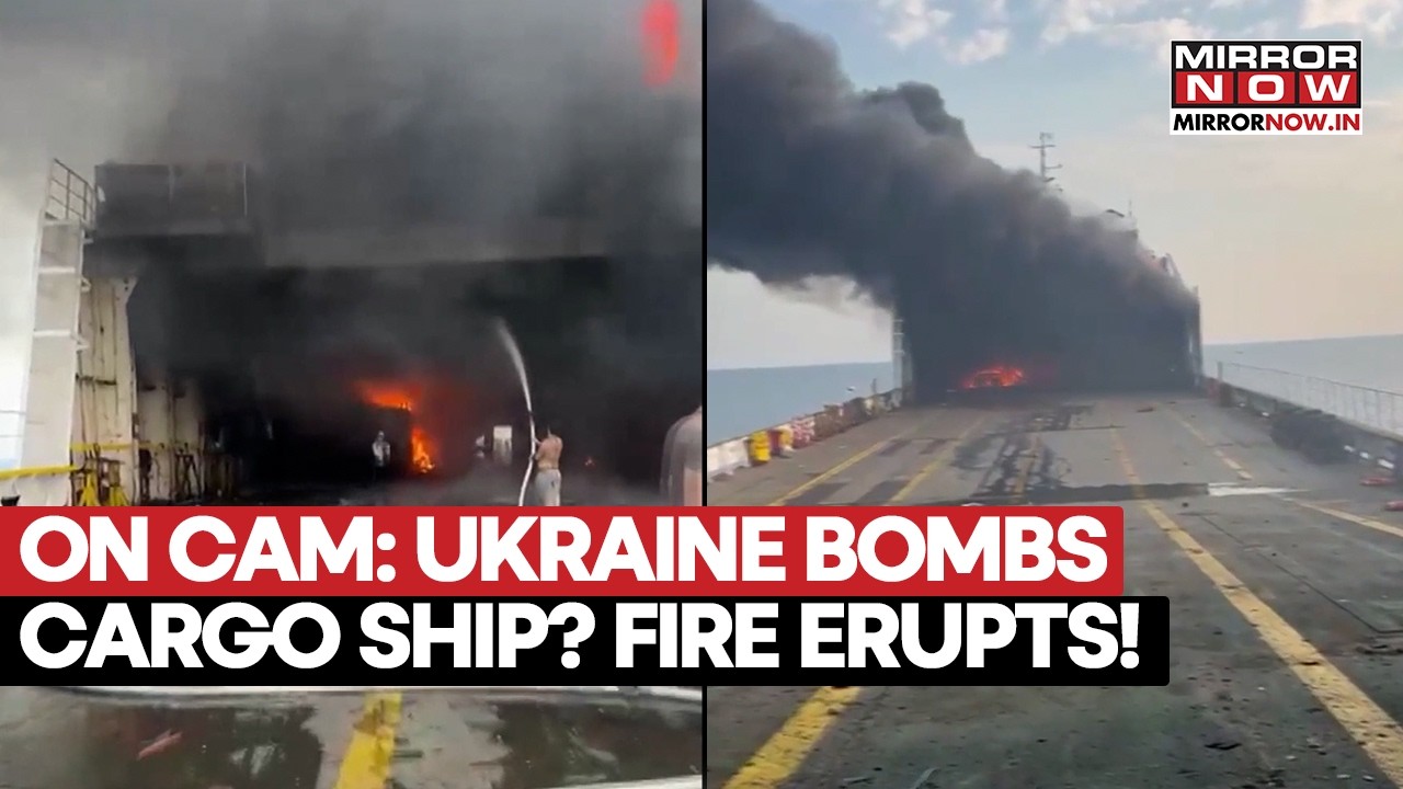Ukraine Attacks Russian Cargo Ship At Black Sea? Multiple Injured After Drone Strike Sparks Fire