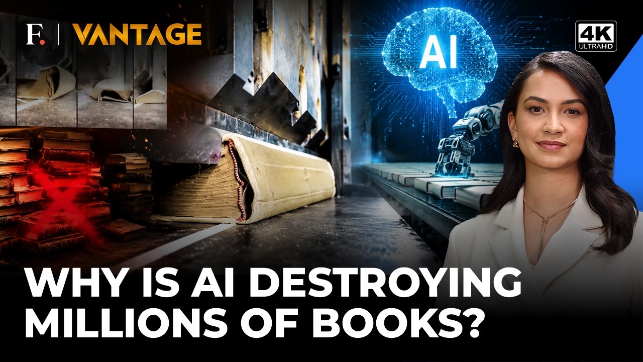 AI Companies Are Destroying Rare Physical Books To Feed Their Chatbots | Vantage on Firstpost | 4K