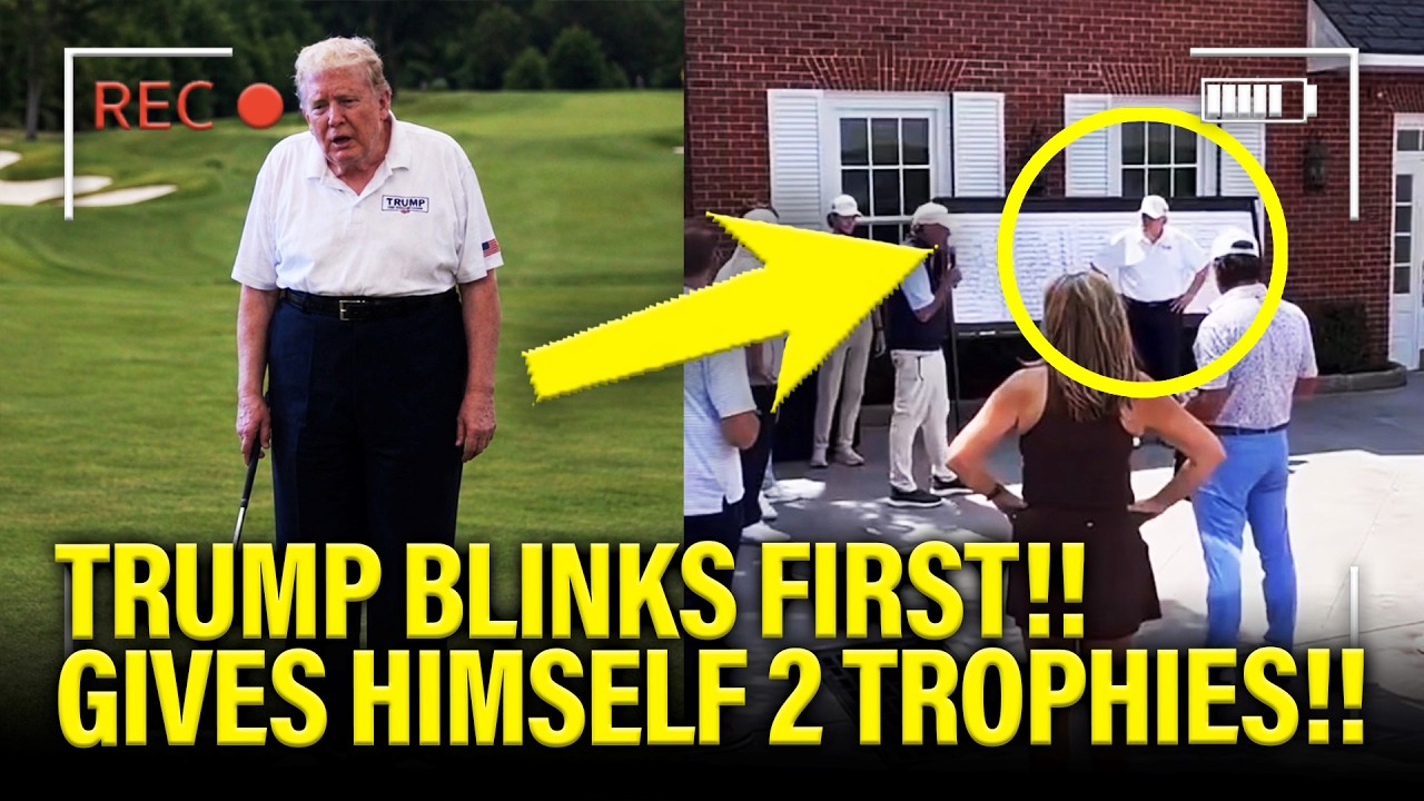 🚨 Trump BLINKS FIRST in WAR and gives HIMSELF GOLF TROPHIES!!