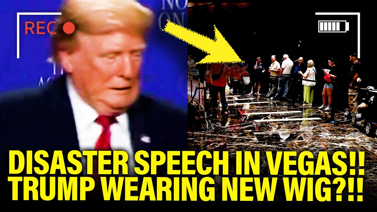 Trump has DISASTER SPEECH to Tiny Crowd…in VEGAS CASINO!!!!