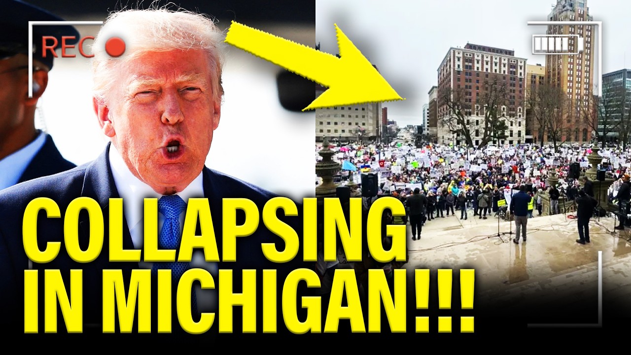 Trump PANICS over HIS COLLAPSE in MICHIGAN!!