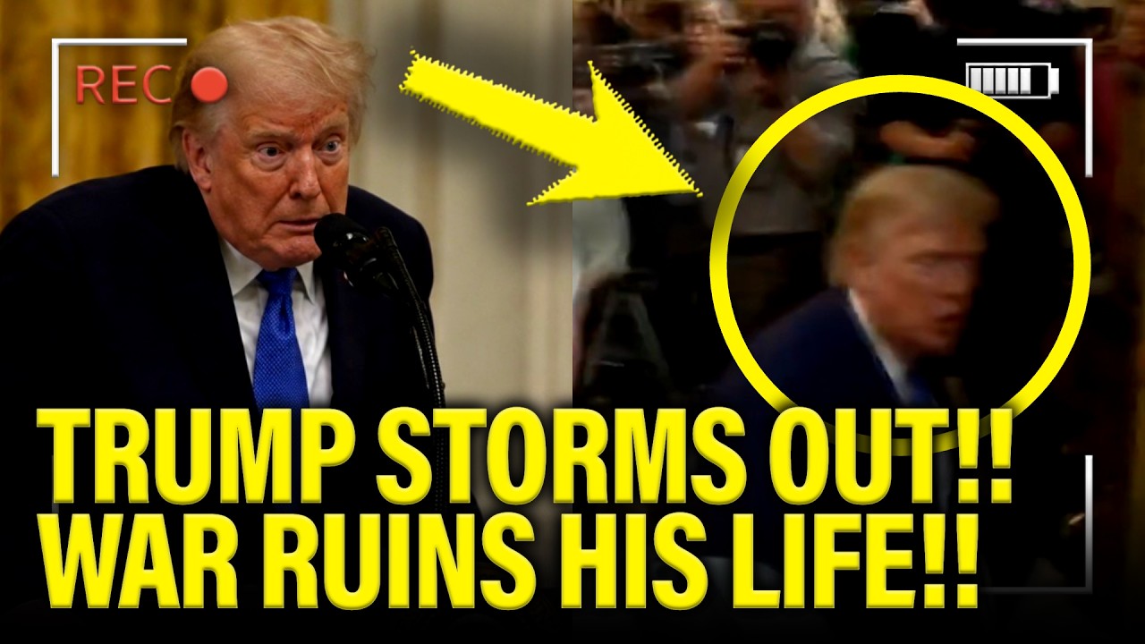Trump STORMS OUT of Press Event as WAR MAKES HIM ILL