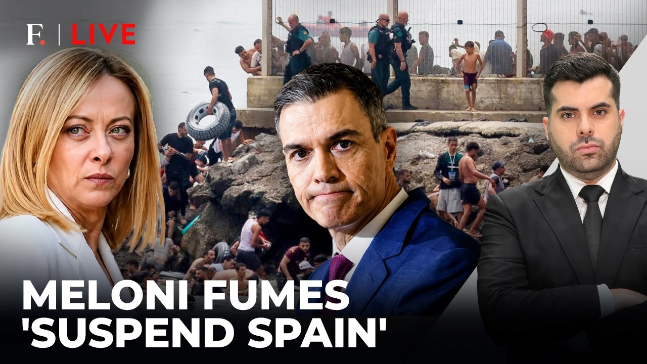Italy’s Meloni Sounds Alarm After Spain’s Ceuta Border Is Overrun by Migrants | Firstpost Live