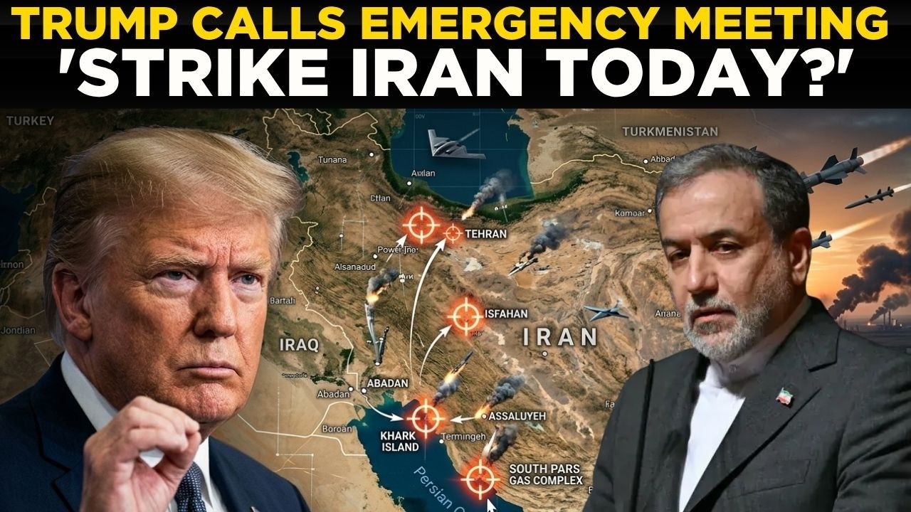 US-IRAN WAR LIVE: Trump Calls Emergency Meeting Over ‘Strike Iran Today’ Order | CABINET MEETING