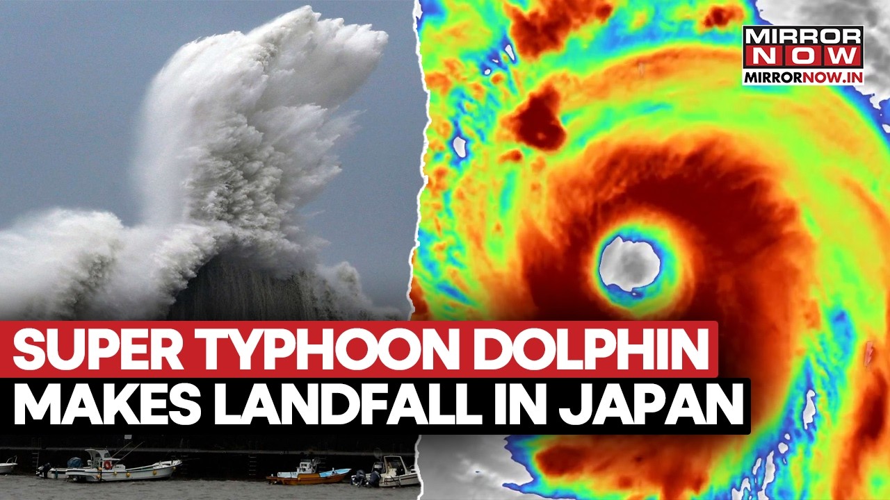 Super Typhoon Dolphin Makes Landfall In Japan’s Ogasawara Islands, Brings Strong Winds | Watch