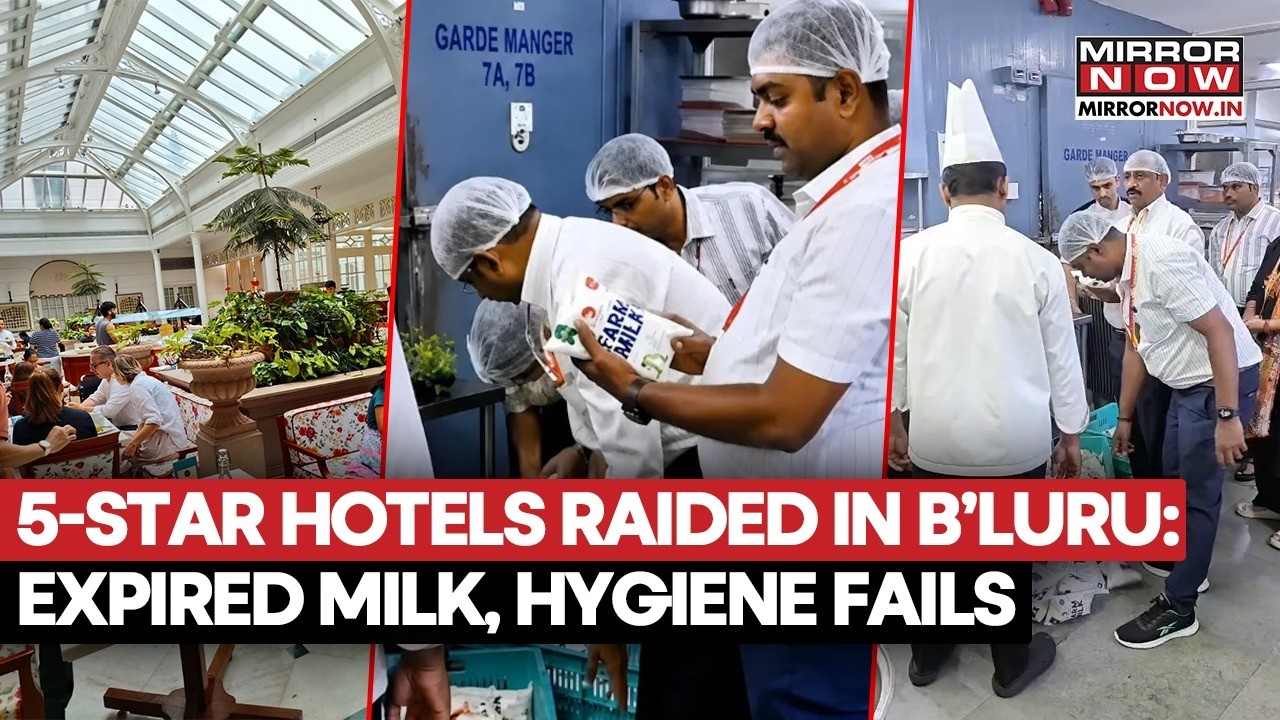 Bengaluru 5-Star Hotels Raided: Rotten Meat, Expired Milk & Fungus-Covered Food Found | Shocking
