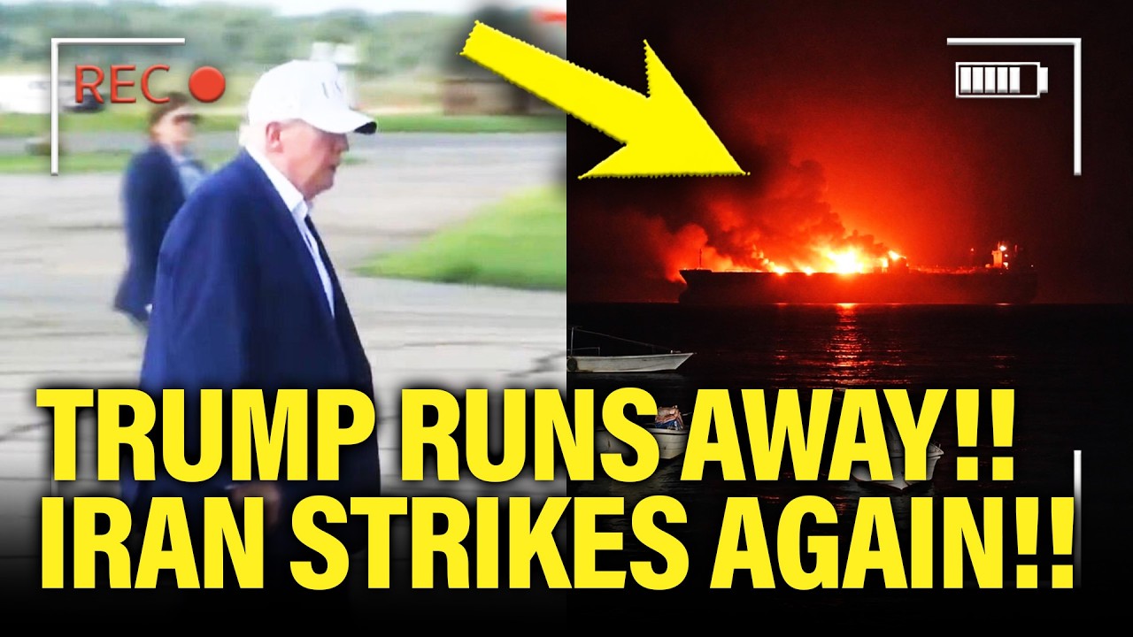 Trump RUNS AWAY from Press AS IRAN STRIKES AGAIN!!!