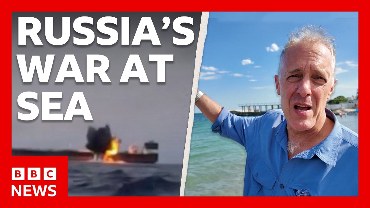 I went to a Ukraine beach as Russian sea attacks intensify | BBC News