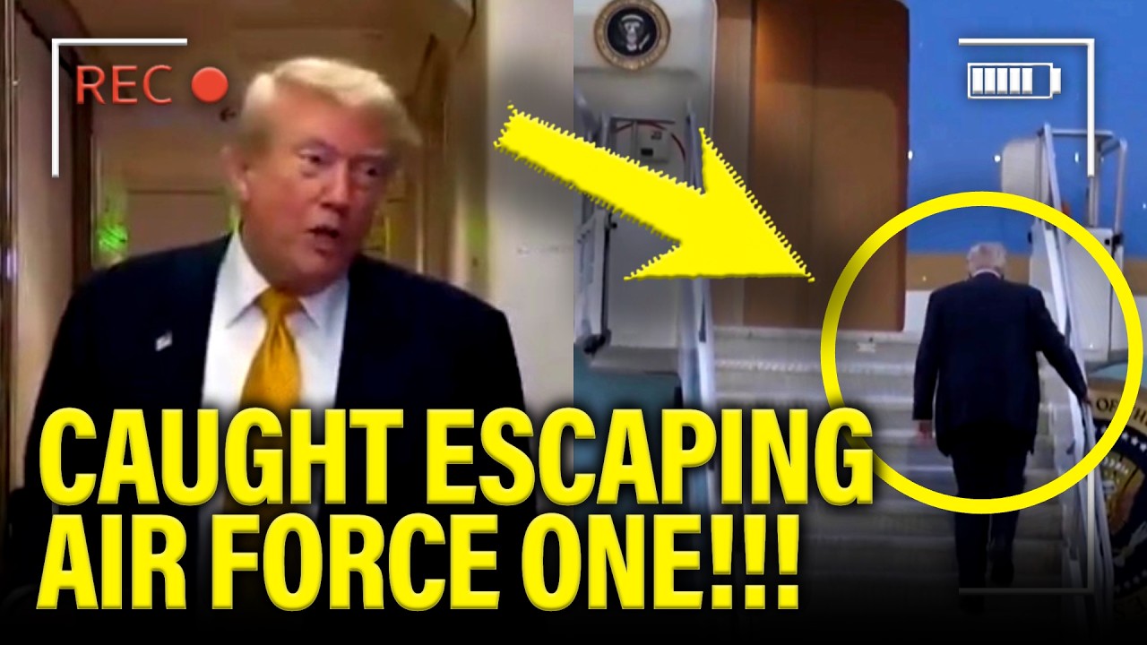 Trump CAUGHT in AF1 ESCAPE as HE FEARS ASSASSINATION!!!