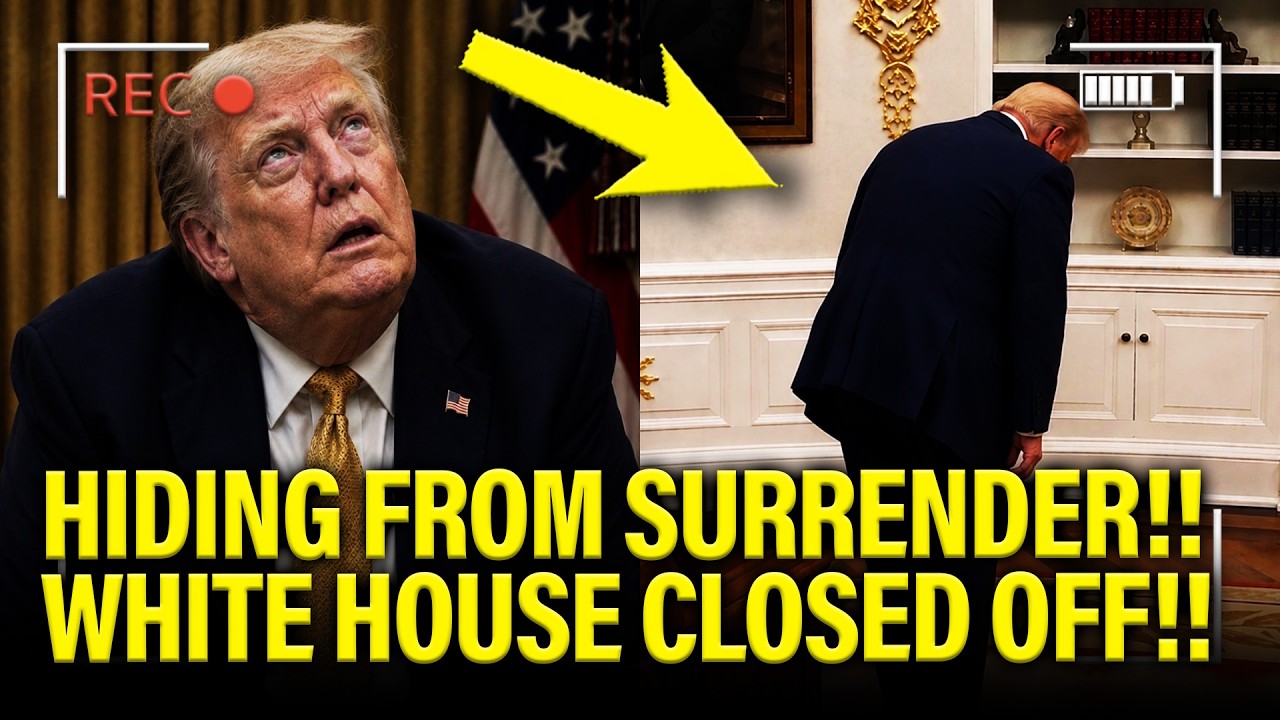 Trump CLOSES OFF White House ALL DAY and HIDES FROM SURRENDER!!