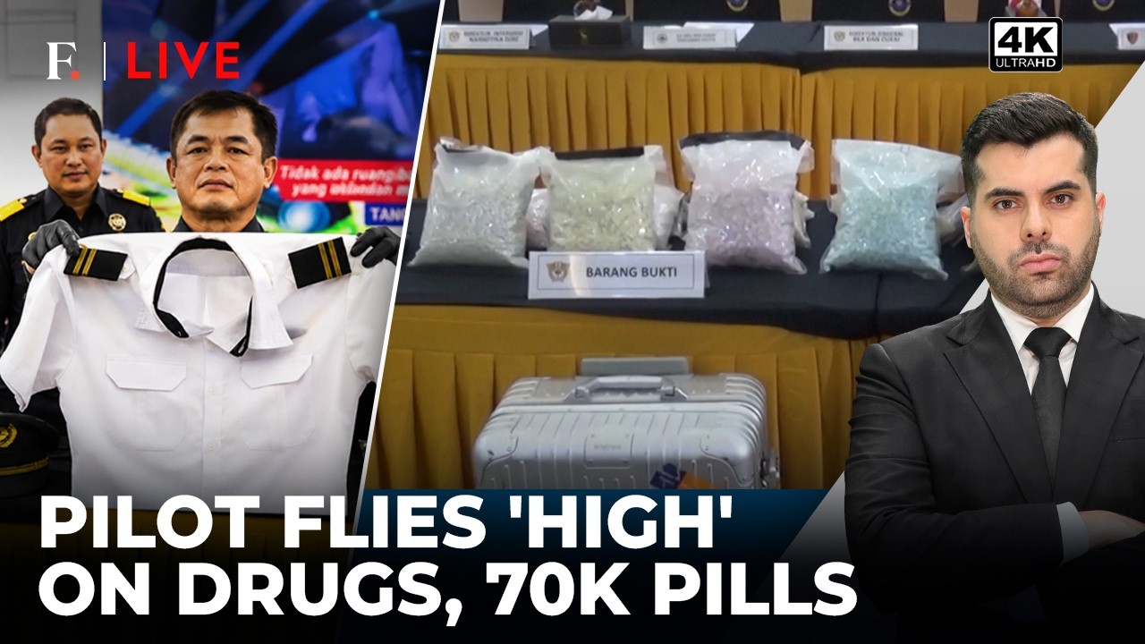 Malaysian Pilot Arrested With Drugs In Indonesia, Tests Positive For Cocaine | Firstpost Live | 4K