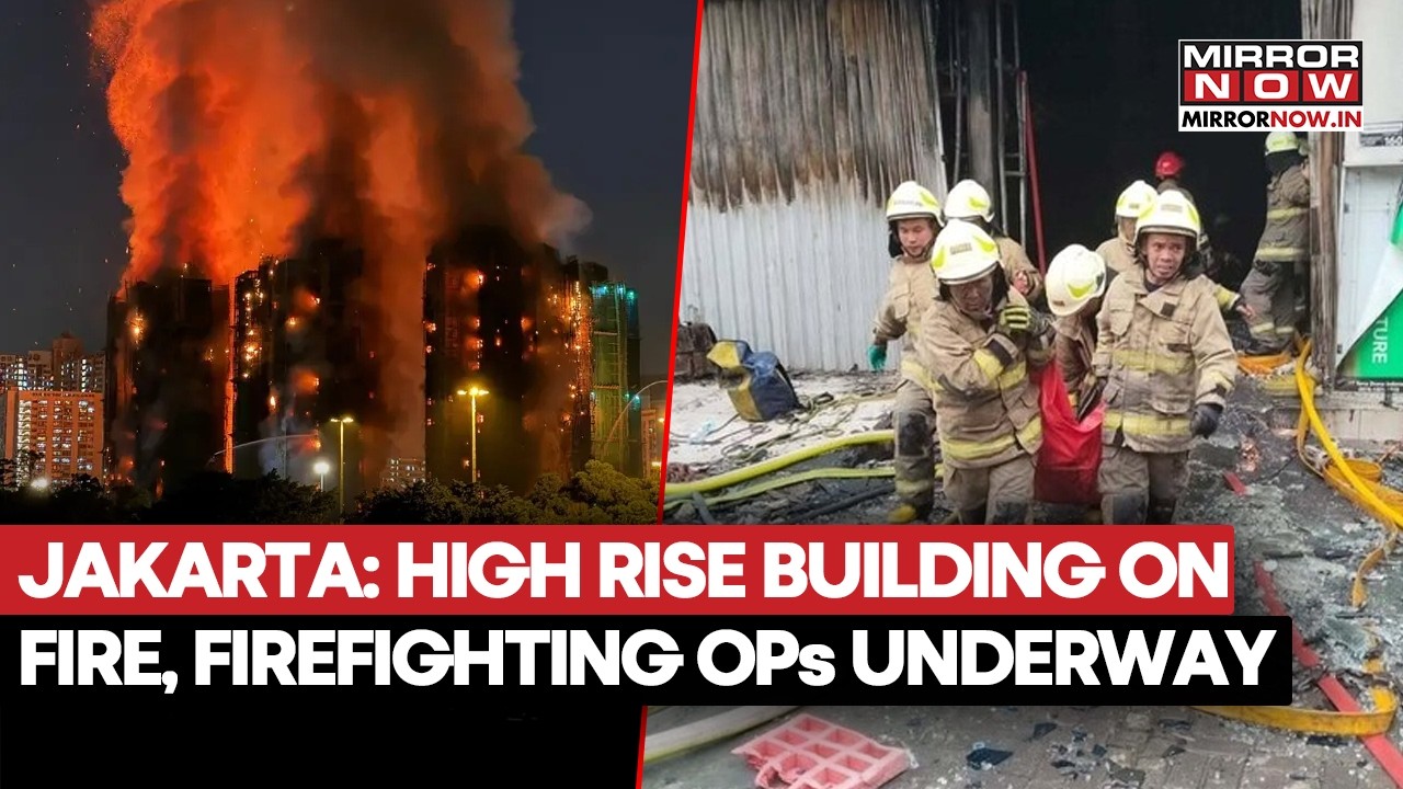 Jakarta Building Fire: Huge Blaze Engulfs Upper Floors In Indonesia, Fire Tenders Rush To Spot