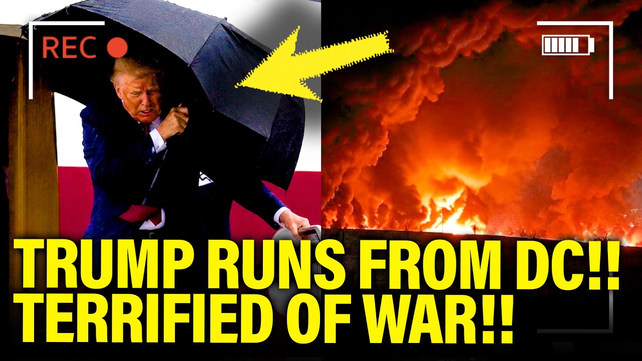 Trump RUNS FROM DC as War THREATENS HIS LIFE!!