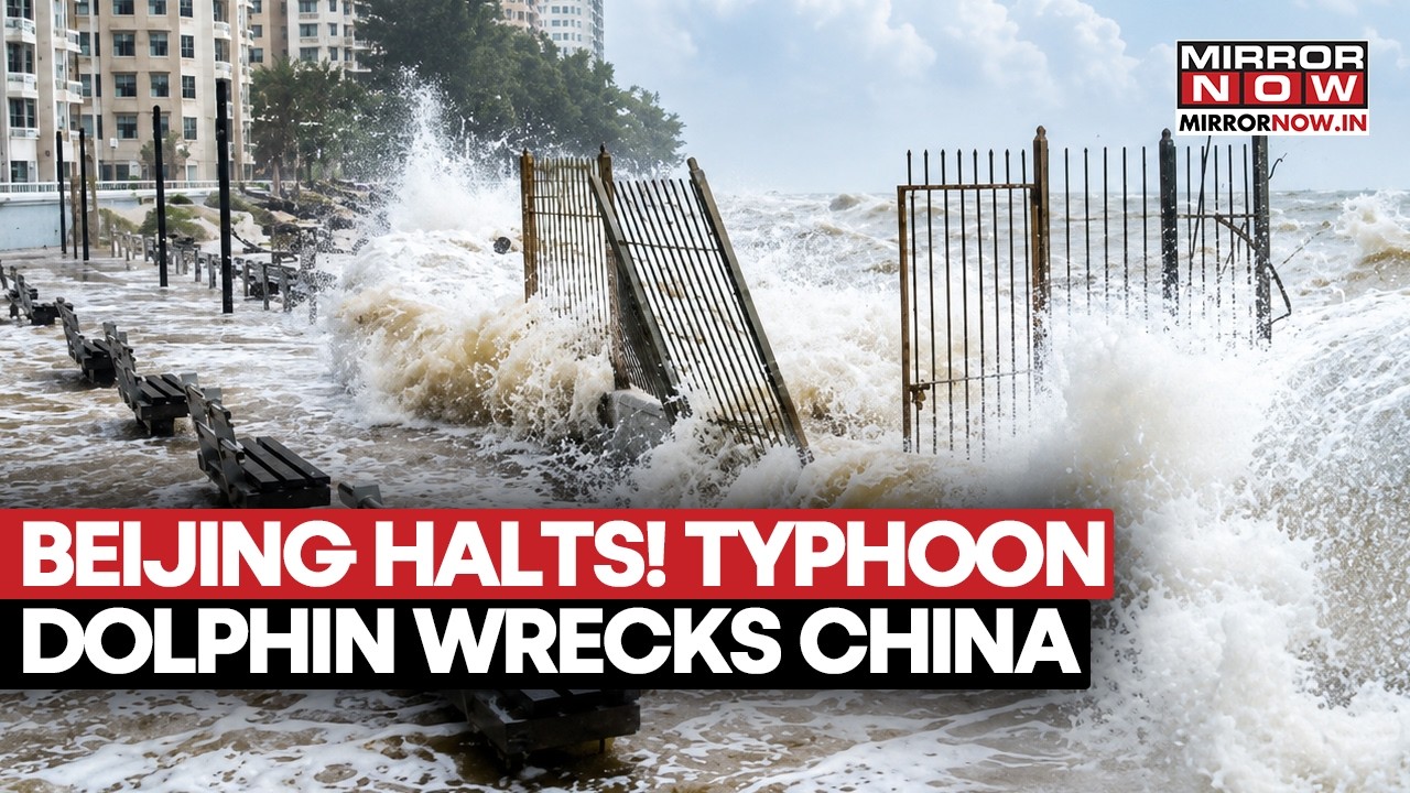 China Floods: Typhoon Dolphin Batters Beijing With Torrential Rain, Chaos & Massive Flooding | WATCH
