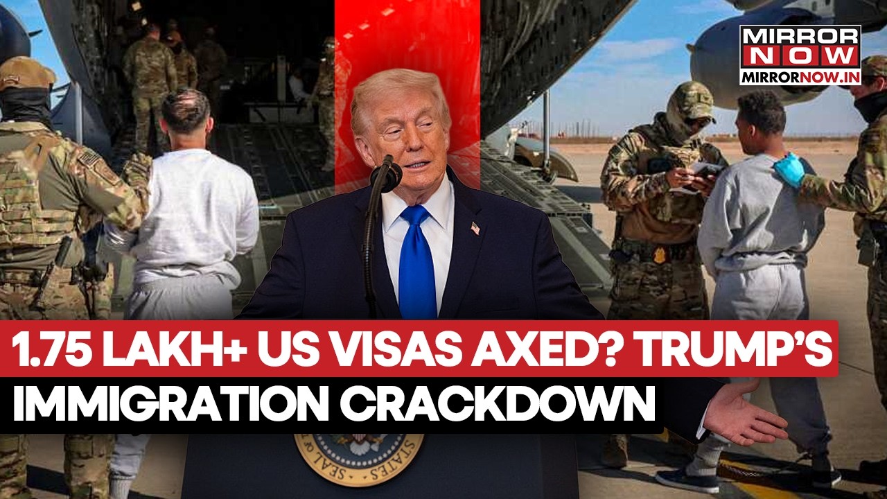 Trump’s Big Immigration Crackdown: US Revokes  Over 1.75 Lakh Visas? Citing Crimes | What We Know