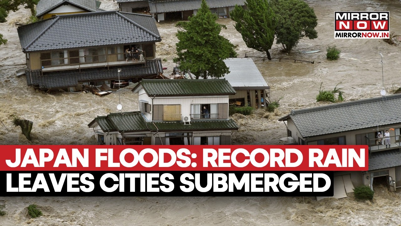 JAPAN FLOODS: Record-Breaking Rainfall Leaves Cities Submerged, Thousands In Blackout, Traffic Hit