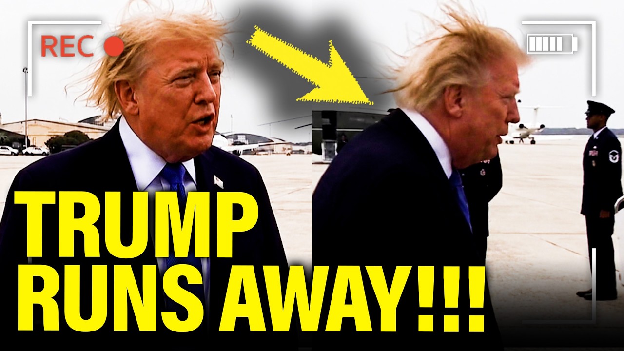 🚨Trump RUNS OFF Tarmac after TRASHING TROOPS!!!