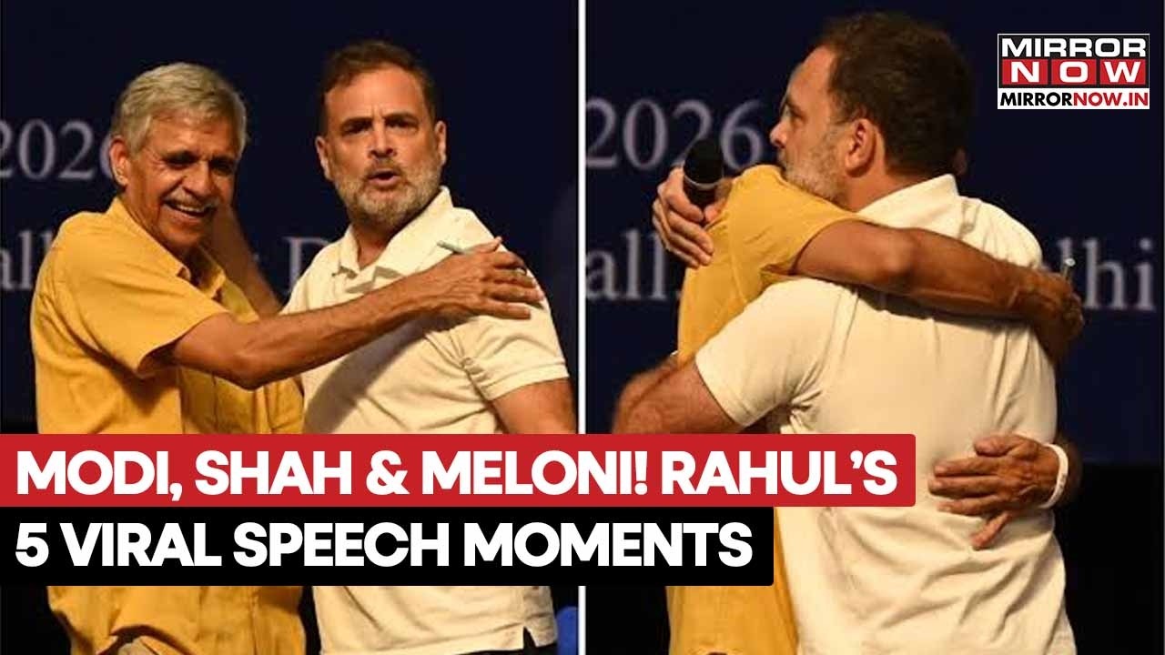 RAHUL GANDHI’S SPEECH ERUPTS! From ‘Hug Diplomacy’ to Modi, Shah & Meloni, 5 Viral Moments