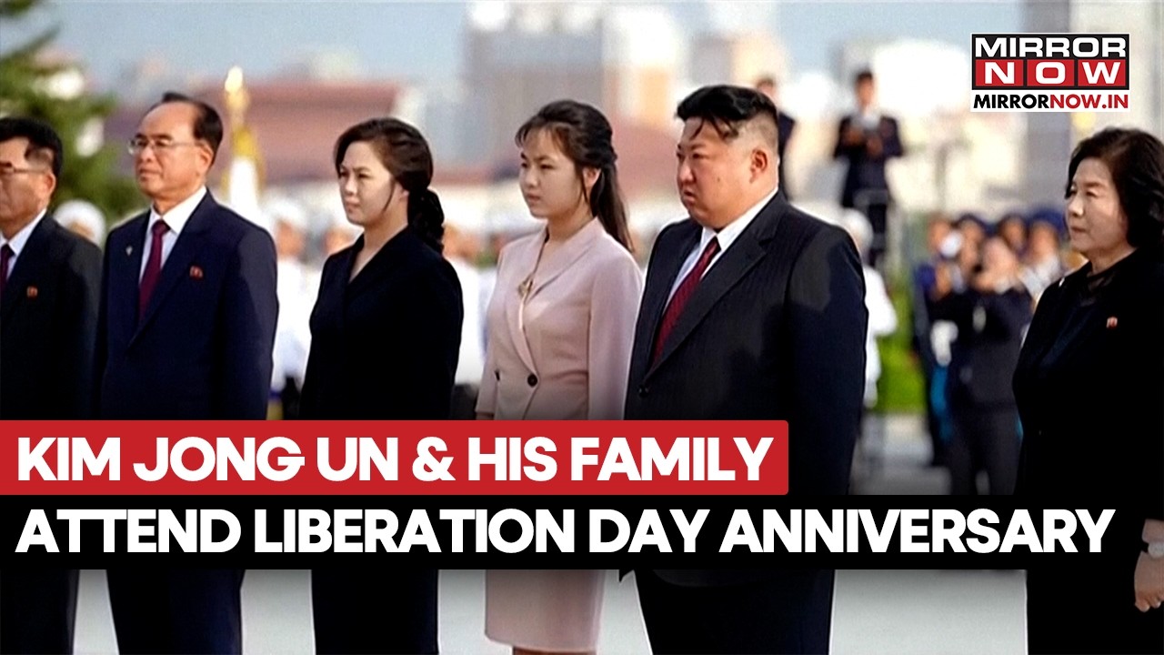 North Korean Leader Kim Jong Un Along With His Family Attend Liberation Day Anniversary In Pyongyang