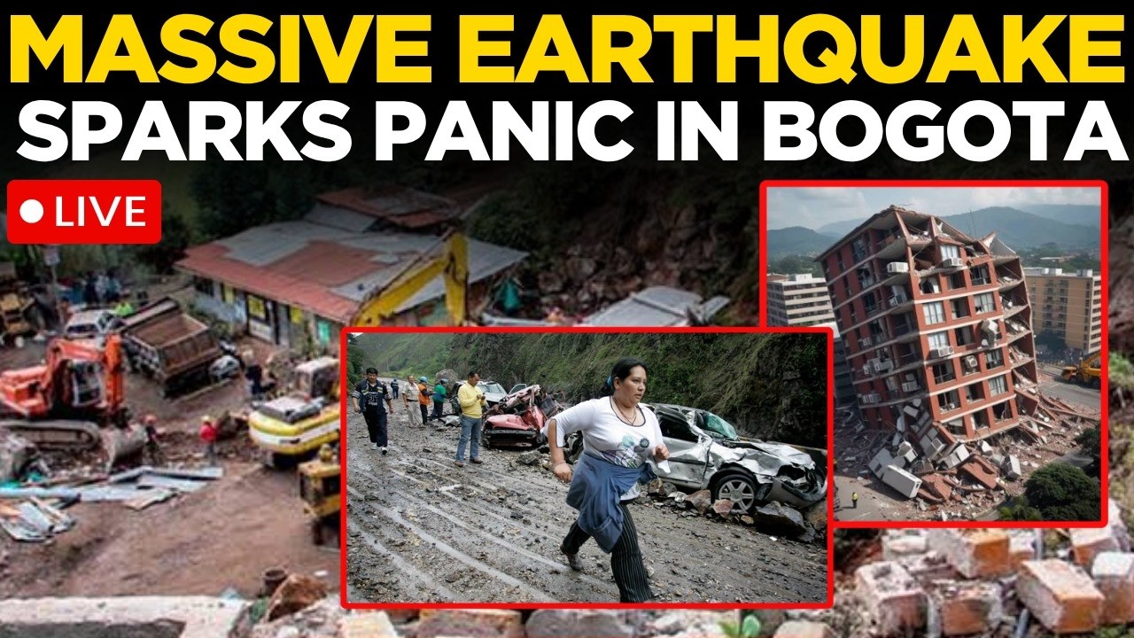 COLOMBIA EARTHQUAKE LIVE | 7.4 Magnitude Tremor Shakes Bogota, Chaos On Streets | World News LIVE