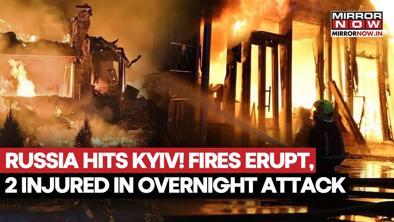 Russia Hits Ukraine! Fires Erupt, 2 Injured In Kyiv, Largest Book Market Damaged In Overnight Attack