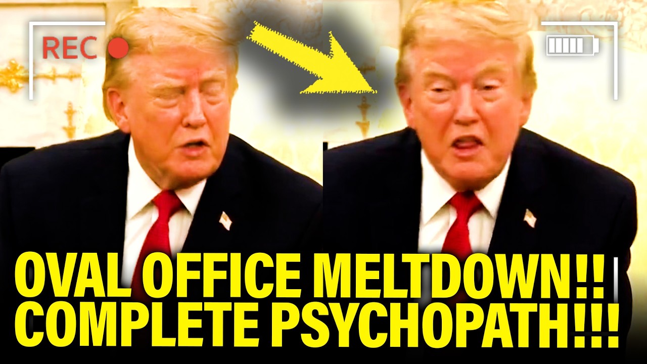 Trump GOES PSYCHO in OVAL as HE SCREAMS AT PRESS!!