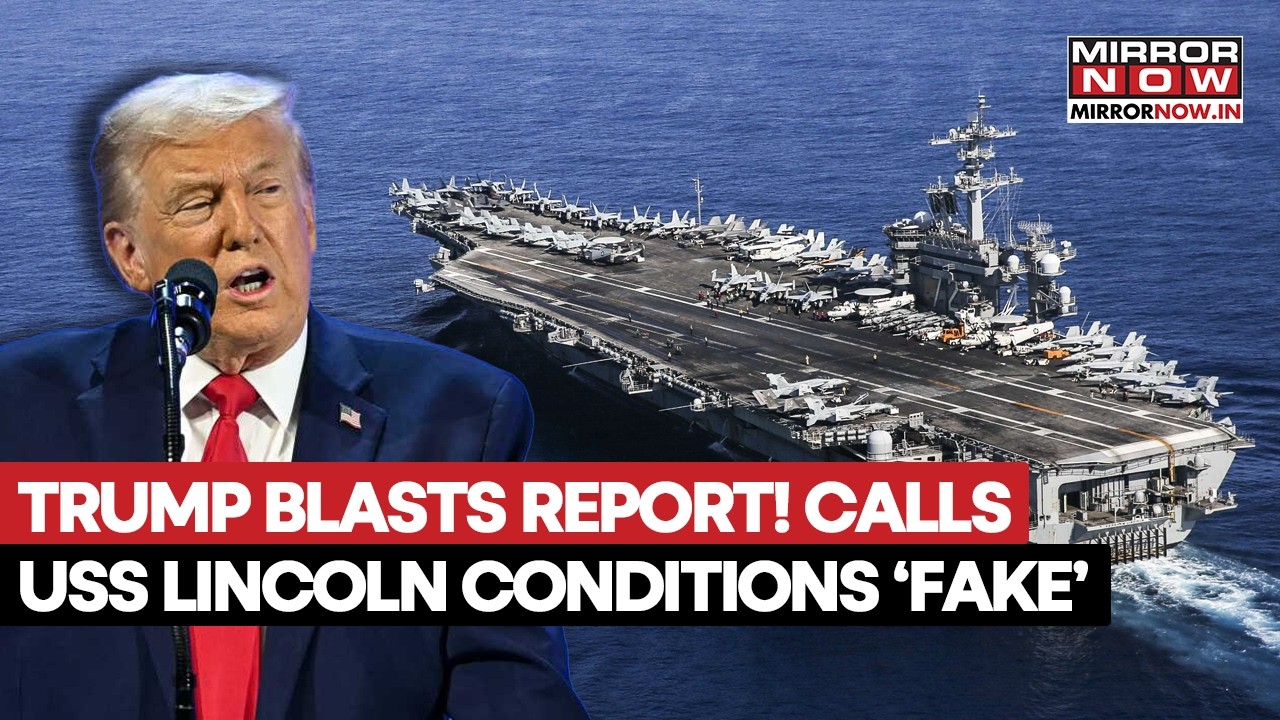Trump Erupts Over USS Lincoln Report! Calls ‘Harsh Conditions’ Claims Fake, Slams Journalist