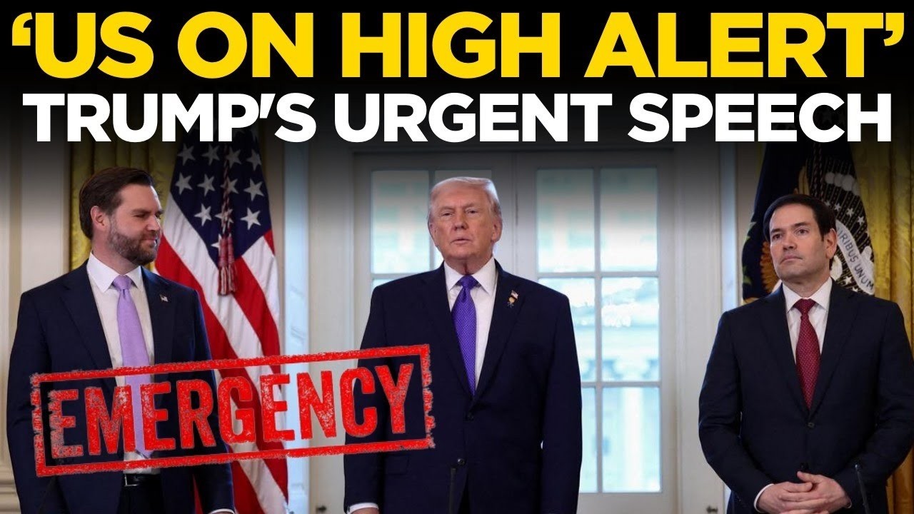 Donald Trump Speech LIVE: Trump Issues Urgent Warning, Nation on Edge | Trump’s Emergency Address