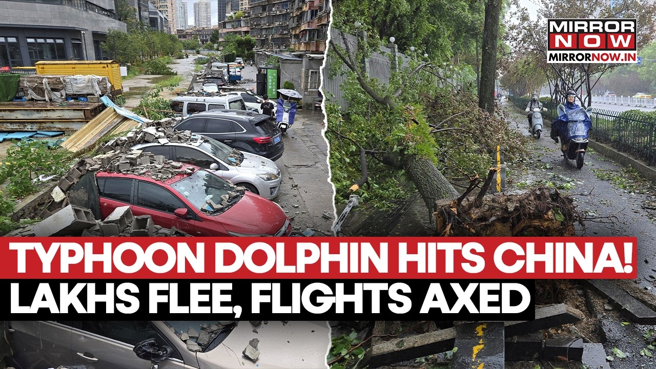Typhoon Dolphin Batters China! Lakhs Evacuated, Several Flight Cancelled, Met Issues Red Alert