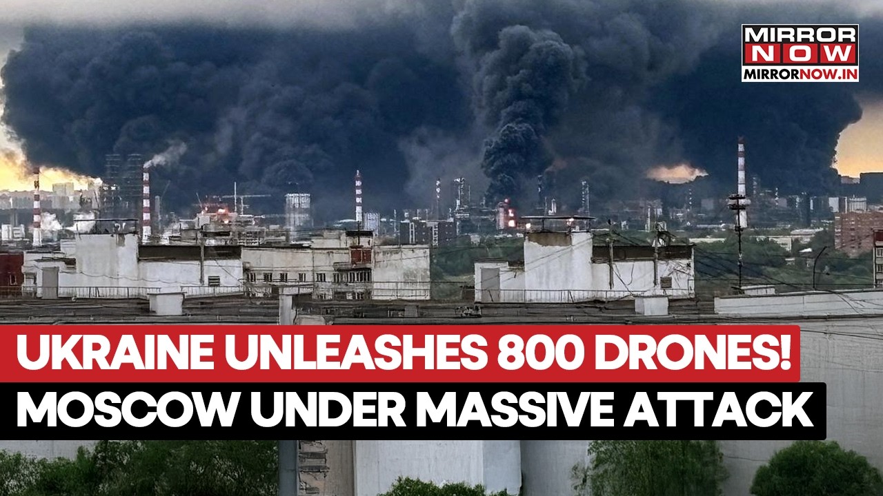 UKRAINE UNLEASHES 800 DRONES! Moscow Swarmed in MASSIVE Attack as Putin Faces Deadly Air War | Watch