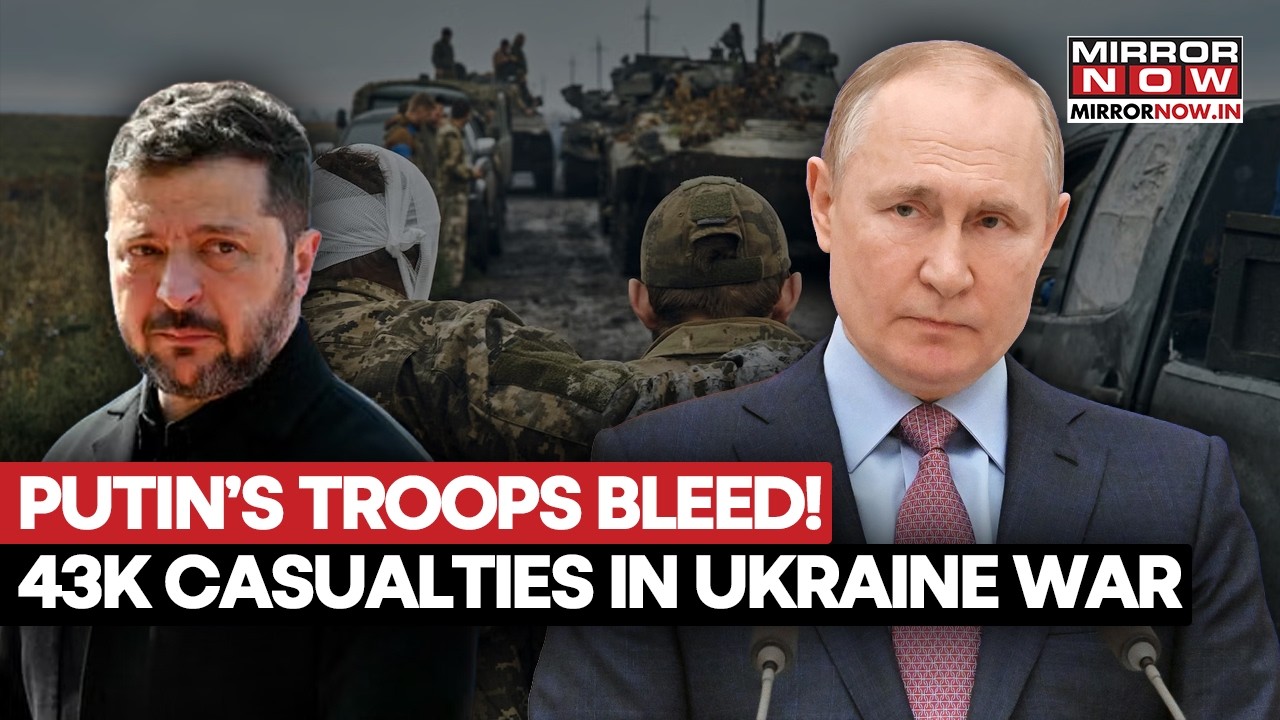 Putin’s Troops Bleed! 43,000 Russian Casualties In Ukraine War’s Bloodiest Month | Watch