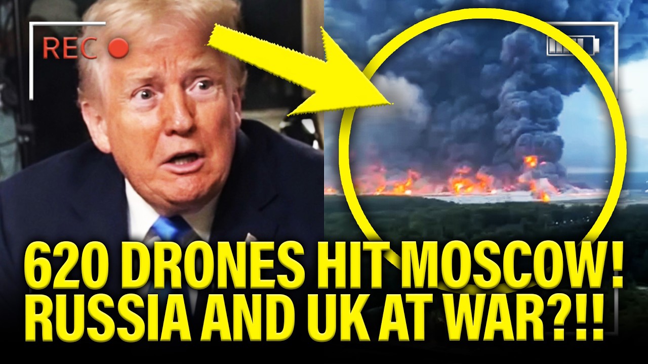 All HELL BREAKS LOOSE as 620 DRONES STRIKE MOSCOW!!!