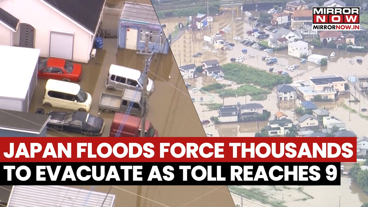 Japan Floods Leave Several Homes Submerged Under Water, Force Thousands To Evacuate As Toll Hits 9